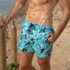 Hom Short De Plage Alain Blue Print