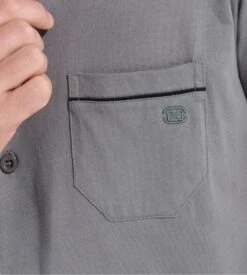 Hom Pyjama Long Albert Gris à Motif Géométrique – Ensemble Chemise et Pantalon Élégant -Lingerie Sipp albert pyj long ent boutonne gris oozu gris 4