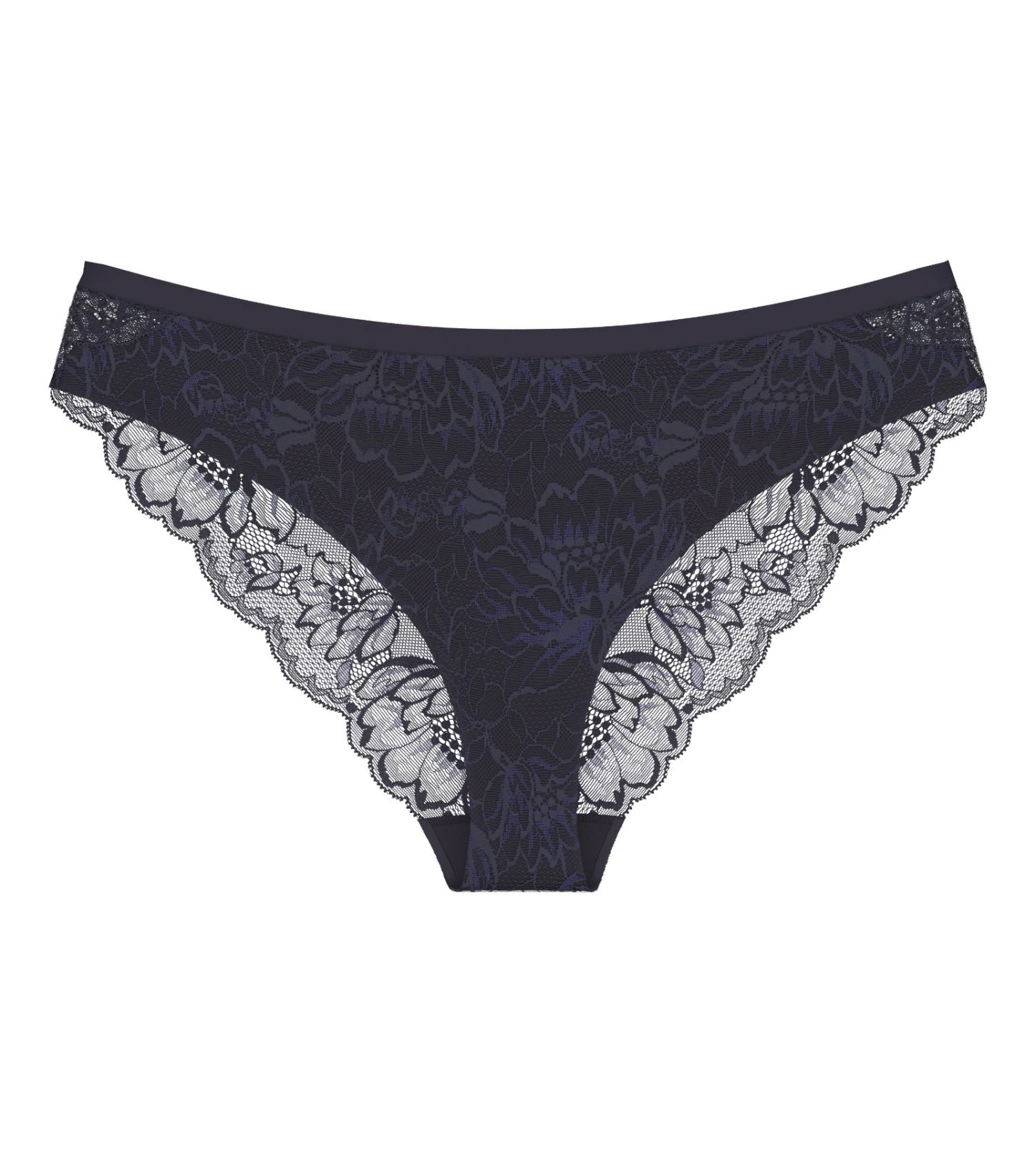Triumph Slip Brésilien En Dentelle Gris/bleu Amourette Charm Ink Gray 4 Triumph Slip Brésilien En Dentelle Gris/bleu Amourette Charm Ink Gray – Image 2