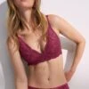 Triumph Soutien Gorge Sans Armatures Rose Framboise En Dentelle Amourette Charm Sweet Marsala -Lingerie Sipp amourette charm soutien gorge rose framboise sweet marsala