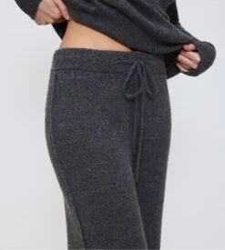 Triumph Amourette Cozy - Pantalon Large Gris Foncé en Maille Molletonnée pour Femme -Lingerie Sipp amourette cozy pantalon dark grey melange 2