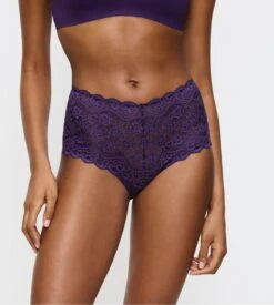 Triumph Culotte Haute Maxi Violette En Dentelle Amourette Royal Purple