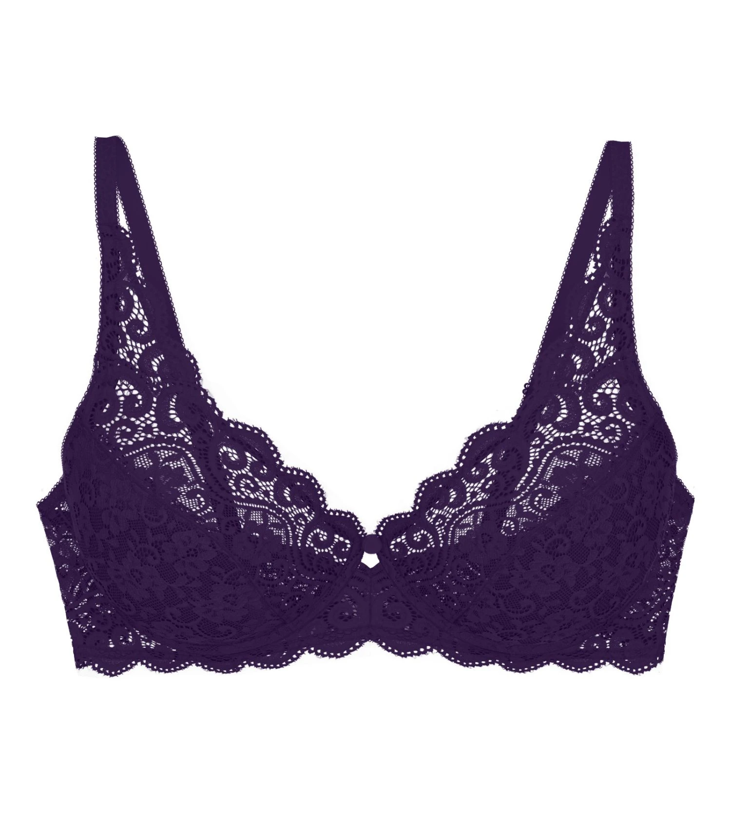 Soutien-Gorge à Armatures Triumph Amourette Royal Purple – Dentelle Florale Iconique Violette 4 Soutien-Gorge à Armatures Triumph Amourette Royal Purple – Dentelle Florale Iconique Violette – Image 2