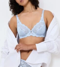 Triumph Soutien Gorge Bleu Avec Armatures Amourette Ice