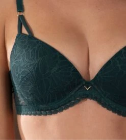 Soutien Gorge à Coques Push Up Vert Atelier Séduction Vert Anglais -Lingerie Sipp atelier seduction soutien gorge coque vert anglais 2