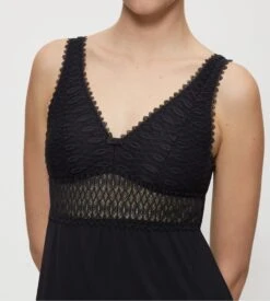 Triumph Aura Spotlight Noir – Nuisette Élégante en Dentelle et Modal Premium -Lingerie Sipp aura spotlight ndk 01 x nuisette noir 2