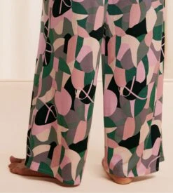 Triumph Aura Spotlight Pantalon Large Fluide à Motif Floral Marine et Pinces 13 Triumph Aura Spotlight Pantalon Large Fluide à Motif Floral Marine et Pinces -Lingerie Sipp aura spotlight trousers pant large a pince m023 multi colour 5