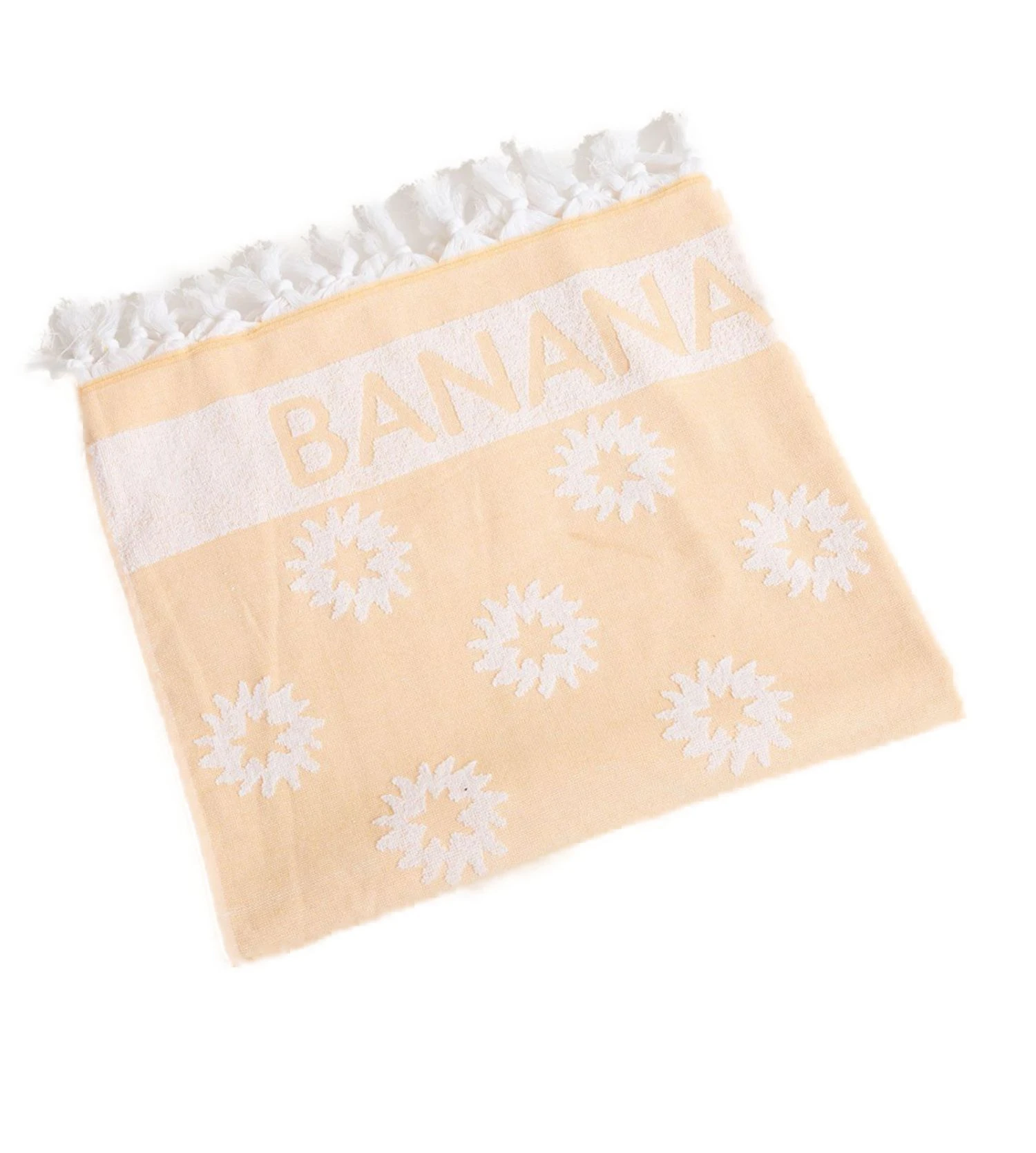 Banana Moon Bayahoo Azusa Jaune – Serviette de Plage en Coton Imprimé 90x170cm 4 Banana Moon Bayahoo Azusa Jaune – Serviette de Plage en Coton Imprimé 90x170cm – Image 2