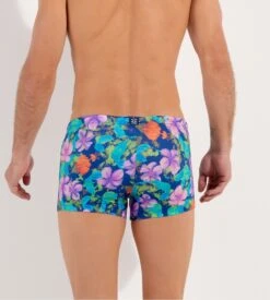 Boxer De Bain Imprimé Fleurs Pour Homme Balata -Lingerie Sipp balata boxer bain pora navy print bleu 2