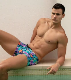 Boxer De Bain Imprimé Fleurs Pour Homme Balata