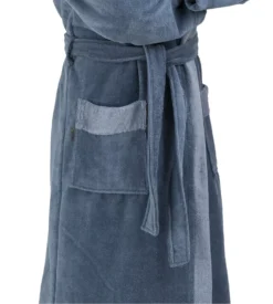 Peignoir éponge En Bambou Homme Smokey Blue