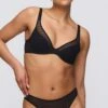 MARIE JO Soutien Gorge Demi Mousse Plongeant Basyl Noir