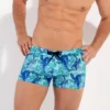 Hom Boxer De Bain Imprimé Tortues Tartane Bleu -Lingerie Sipp boxer bain bleu imprime tortues