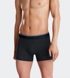 Eden Park Boxer Homme en Coton Stretch - Marine avec Motifs Noeuds Papillon Bleu Ciel -Lingerie Sipp boxer bleu ciel muscaris 3