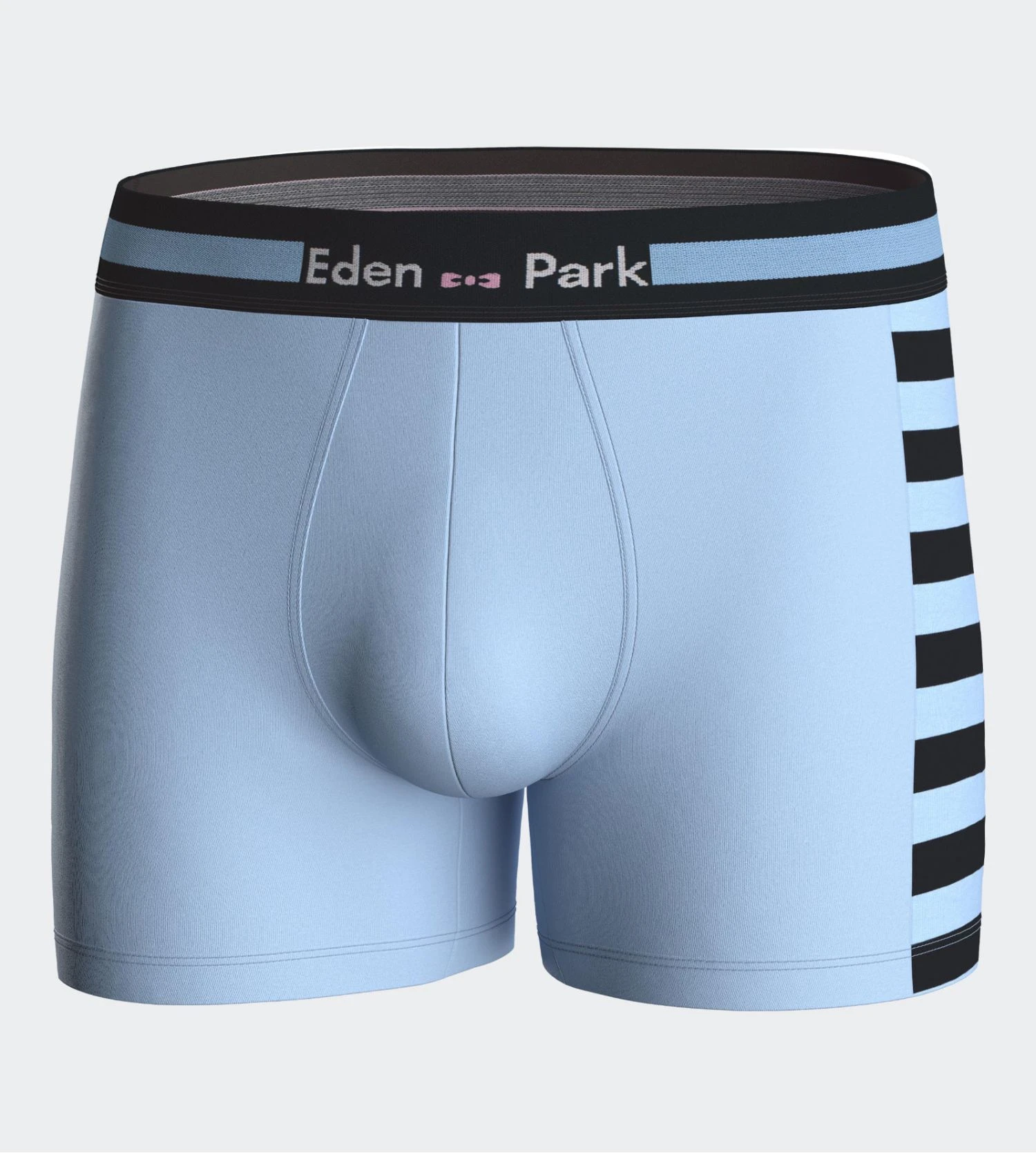 Eden Park Boxer En Coton Bleu Ciel À Rayures Noires - Sous-vêtement Sport Chic Homme 3 Eden Park Boxer En Coton Bleu Ciel À Rayures Noires - Sous-vêtement Sport Chic Homme