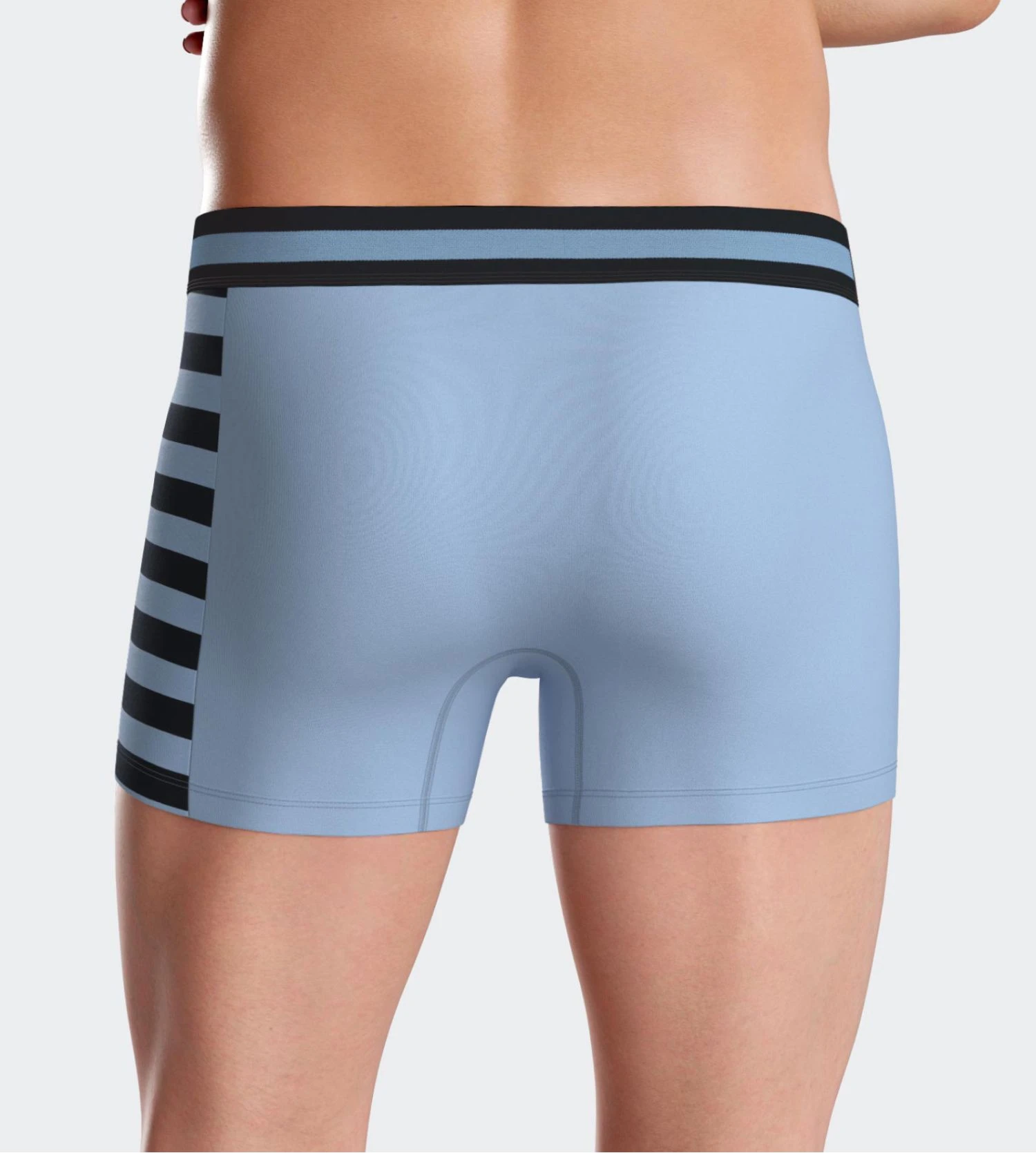Eden Park Boxer En Coton Bleu Ciel À Rayures Noires - Sous-vêtement Sport Chic Homme 4 Eden Park Boxer En Coton Bleu Ciel À Rayures Noires - Sous-vêtement Sport Chic Homme – Image 2