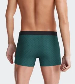 Eden Park - Lot de 2 Boxers Homme Ceinture Confort - Noir et Vert Imprimé Chic -Lingerie Sipp boxer ceinture confort lot de 4 gn090 noir vert gn090 noir vert 4