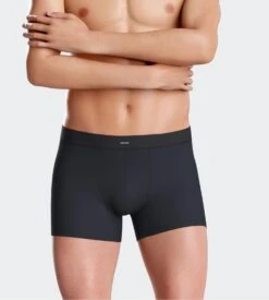 Eden Park - Lot de 2 Boxers Homme Ceinture Confort - Noir et Vert Imprimé Chic -Lingerie Sipp boxer ceinture confort lot de 4 gn090 noir vert gn090 noir vert 5