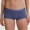 Calida Shorty Femme Bleu En Coton Ceinture Satinée Cate Cobalt Blue -Lingerie Sipp boxer dame cobalt blue