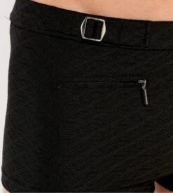 Hom Boxer De Bain Noir Ian Noir -Lingerie Sipp boxer de bain noir avec ceinture 1