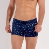 Hom Boxer de Bain Bleu Marine Imprimé Glaces Summer – Maillot de Bain Seconde Peau