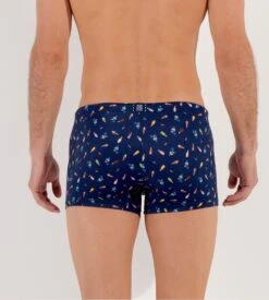 Hom Boxer De Bain Imprimé Glaces Summer Bleu Marine -Lingerie Sipp boxer de bain pour homme summer marine 2