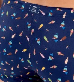 Hom Boxer De Bain Imprimé Glaces Summer Bleu Marine -Lingerie Sipp boxer de bain pour homme summer marine 4