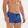 Hom Boxer De Bain Imprimé Billes Socoa Bleu -Lingerie Sipp boxer de bain socoa pour homme imprime bleu marine