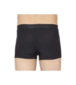 Hom Chic Noir à Rayures Fines - Logo Ton sur Ton Boxer Microfibre -Lingerie Sipp boxer doux a rayures fines chic noir 1