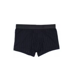 Hom Chic Noir à Rayures Fines - Logo Ton sur Ton Boxer Microfibre -Lingerie Sipp boxer doux a rayures fines chic noir 2