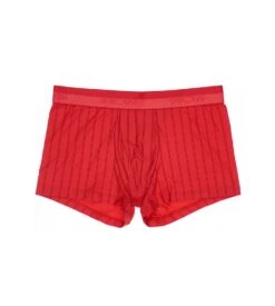 Boxer HOM Chic Rouge à Rayures Fines - Sous-vêtement Homme en Microfibre Douce -Lingerie Sipp boxer doux a rayures fines chic rouge 2