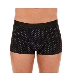 Hom Boxer Homme Max Black Print – Microfibre Douce Motif Cravate Élégant -Lingerie Sipp boxer en microfibre max i004 black print 3