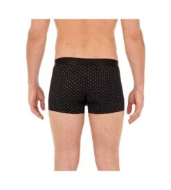 Hom Boxer Homme Max Black Print – Microfibre Douce Motif Cravate Élégant -Lingerie Sipp boxer en microfibre max i004 black print 4