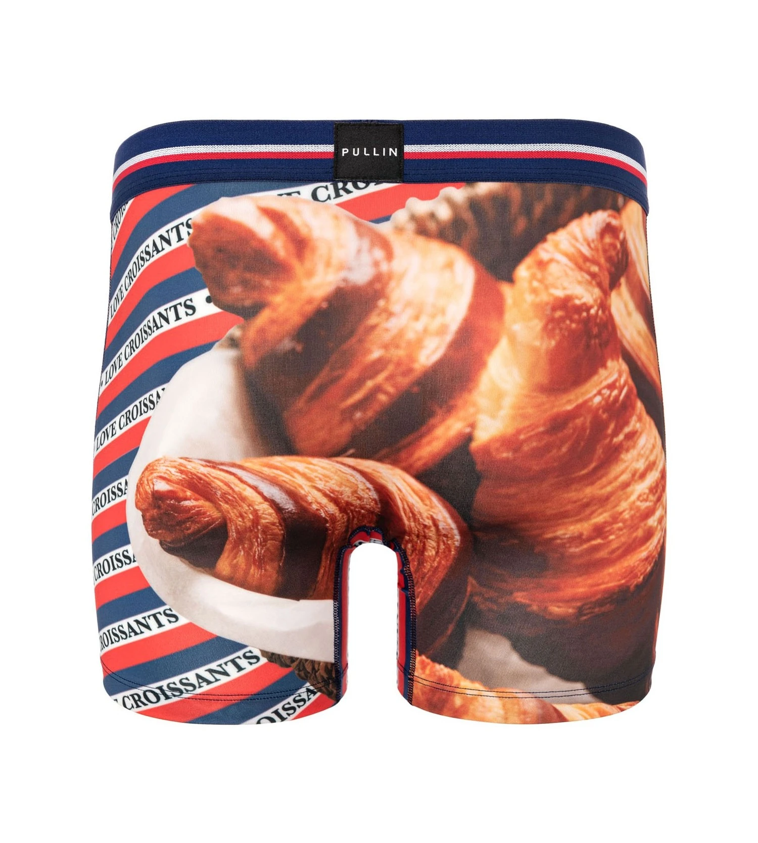 PULLIN Fashion Men's Boxer Love Croissants – Premium Stretch Lycra Mid-Thigh Underwear 4 PULLIN Fashion Men's Boxer Love Croissants – Premium Stretch Lycra Mid-Thigh Underwear – Image 2