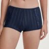 Calida Shorty Long Femme Etude Toujours Peacoat Blue 2 Calida Shorty Long Femme Etude Toujours Peacoat Blue -Lingerie Sipp boxer femme coton et dentelle peacoat blue