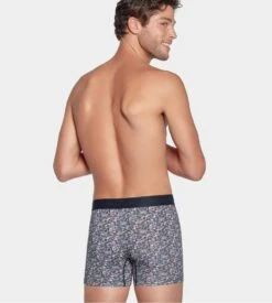 Eden Park Boxer Infinity Bleu Marine à Motif Floral – Sous-vêtement Chic en Coton Premium -Lingerie Sipp boxer h fleuri bl058 infinity 3