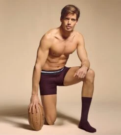 Eden Park Lot de 2 Boxers Fudge & Marine – Coton Premium avec Ceinture Logo Signature -Lingerie Sipp boxer h lot de 2 bn013 fudge marine 2