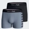 Eden Park Lot de 2 Boxers Tempest - Marine et Gris - Coton Premium Homme -Lingerie Sipp boxer h lot de 2 gy042 tempest