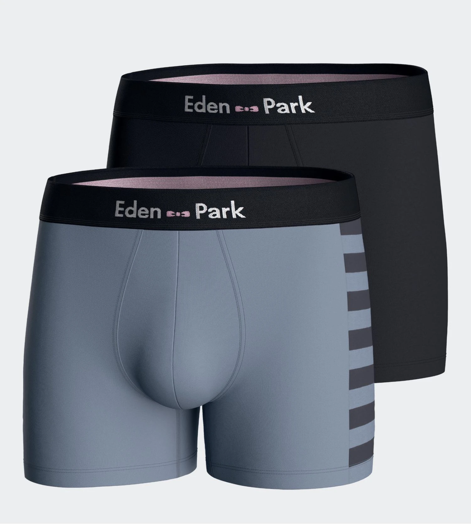 Eden Park Lot de 2 Boxers Tempest - Marine et Gris - Coton Premium Homme 3 Eden Park Lot de 2 Boxers Tempest - Marine et Gris - Coton Premium Homme