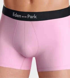 Eden Park Lot de 2 Boxers Unis Rose et Marine – Coton Premium avec Ceinture Logo -Lingerie Sipp boxer h lot de 2 pkd85 rose marine 1