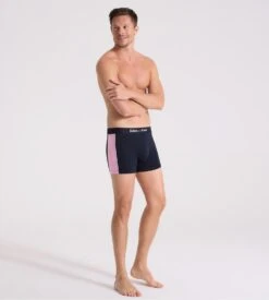 Eden Park Boxer Homme Bleu Marine – Coton Premium avec Ceinture Logo Élastique -Lingerie Sipp boxer h nb039 marine bleu 3