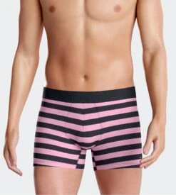 Eden Park Lot de 2 Boxers Homme - Rayé Rose & Marine et Uni Marine - Coton Stretch Premium -Lingerie Sipp boxer h raye lot de 2 pkd85 rose marine 2