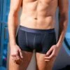 Hom Boxer HO1 Marine – Boxer Homme à Ouverture Horizontale en Coton et Modal -Lingerie Sipp boxer ho1 a ouverture horizontale marine