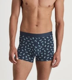 Calida Pond Green Cotton Code Design – Boxer Homme Imprimé Géométrique en Coton