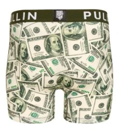 PULLIN Boxer Homme Fashion 2 CASHHH – Imprimé Billets de Banque en Lycra Stretch Coupe Longue -Lingerie Sipp boxer homme cashhh imprime multicolore 2