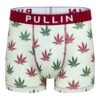 PULLIN Boxer Homme Master Kanab – Imprimé Feuilles de Cannabis Vertes et Noires – Sous-Vêtement Premium -Lingerie Sipp boxer homme imprime kanab