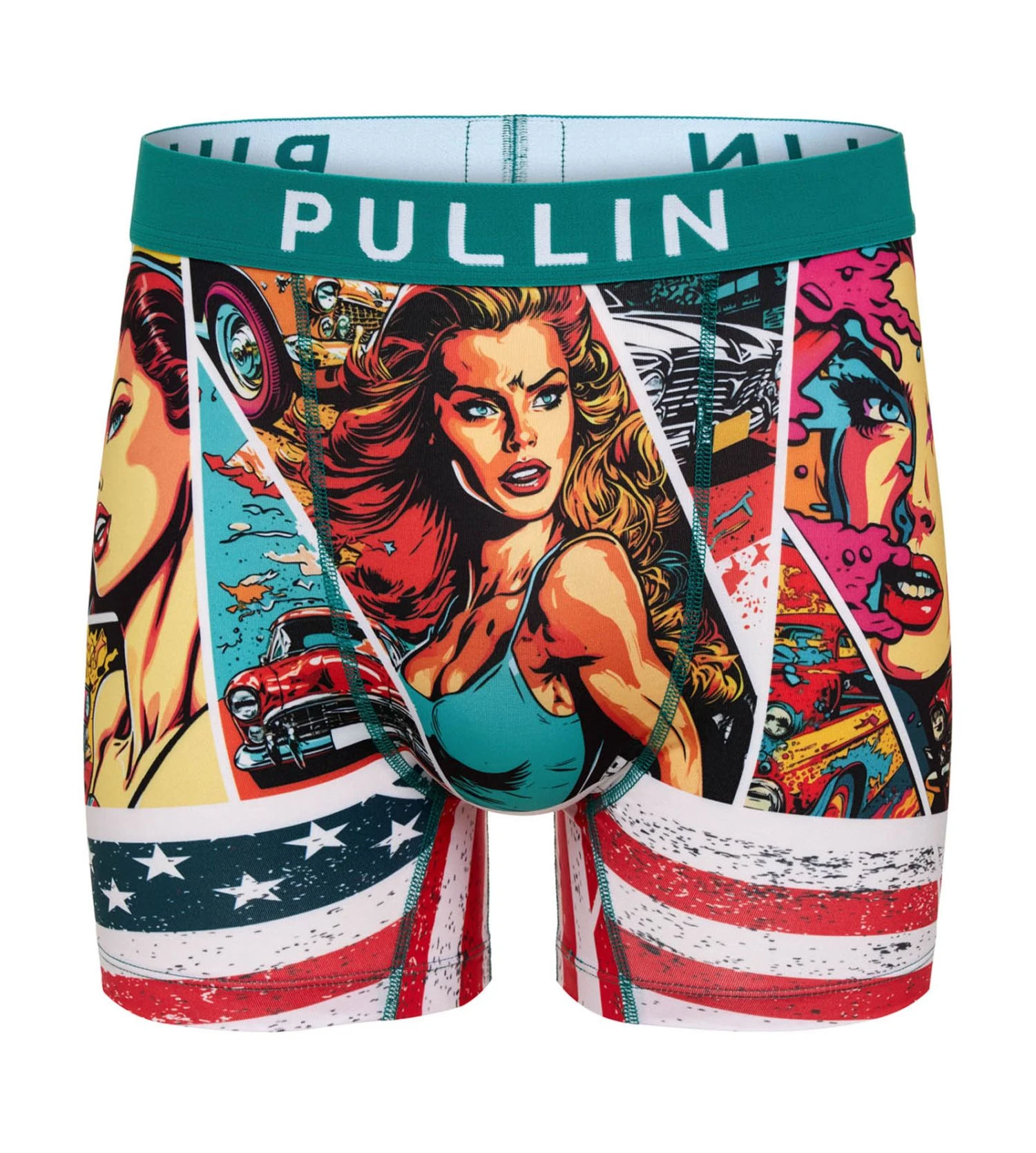 PULLIN Fashion 2 Badgirl - Boxer Long Homme en Lycra Stretch Imprimé 3 PULLIN Fashion 2 Badgirl - Boxer Long Homme en Lycra Stretch Imprimé