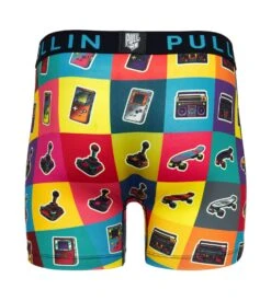 PULLIN Boxer Homme Fashion 2 Eighties – Caleçon Long Premium en Lycra Stretch -Lingerie Sipp boxer homme imprime multicolore 32
