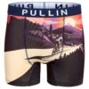 PULLIN Boxer Long Homme Fashion 2 Liseran – Imprimé Paysage de Montagne en Lycra Stretch -Lingerie Sipp boxer homme liseran imprime multicolore