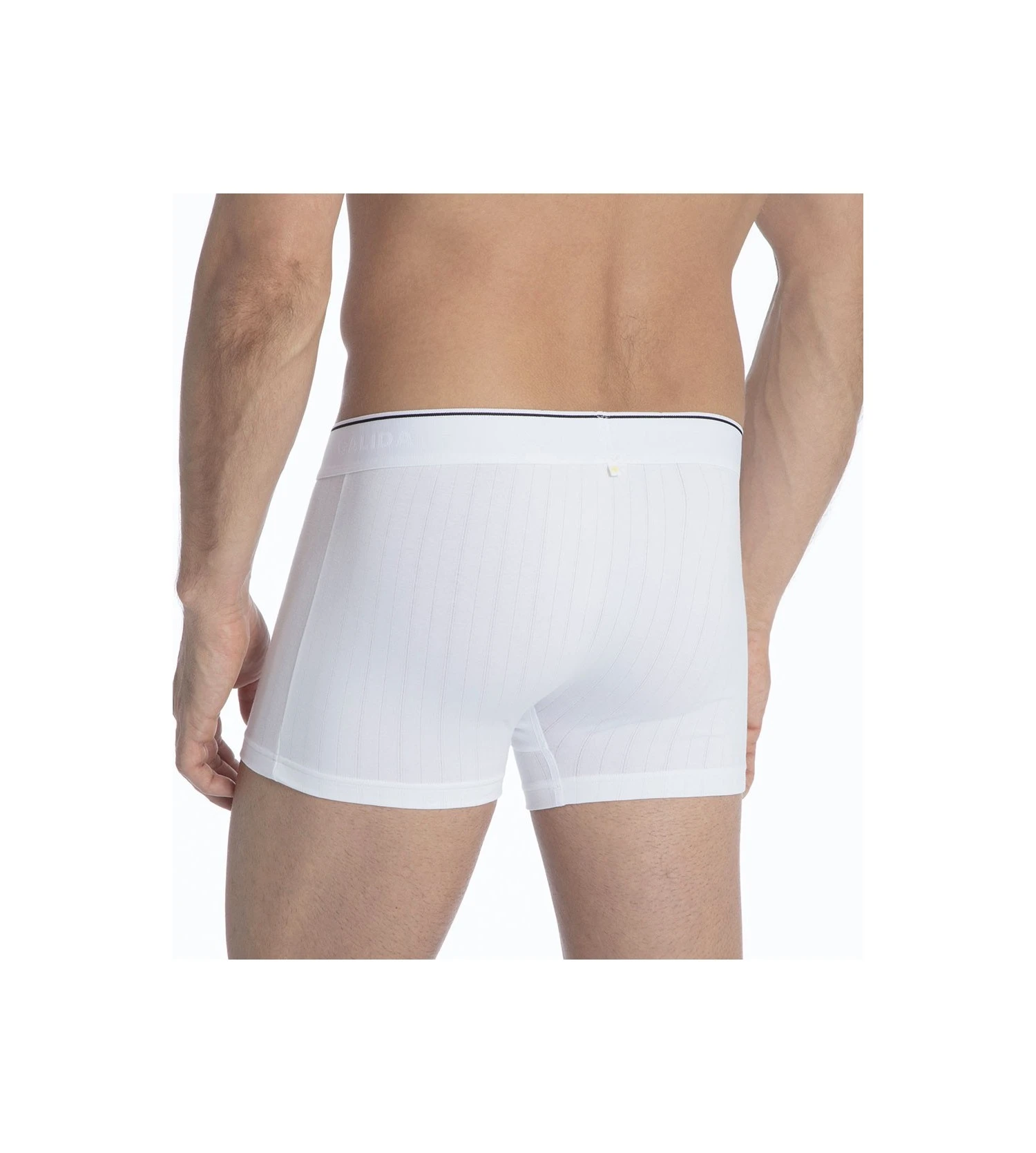 Calida Pure & Style Boxer Homme Blanc – Coton Supima Respirant à Rayures Fines 4 Calida Pure & Style Boxer Homme Blanc – Coton Supima Respirant à Rayures Fines – Image 2